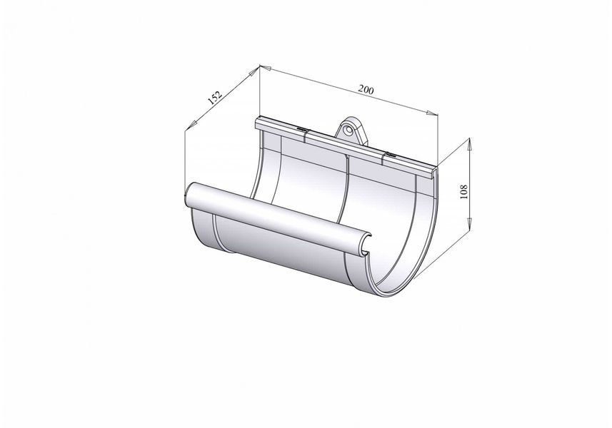 Соединитель желоба 130 RainWay 3000062 фото