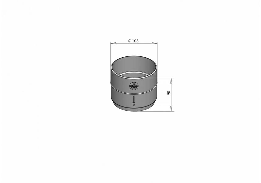 Муфта труби 100 RainWay 3000063 фото